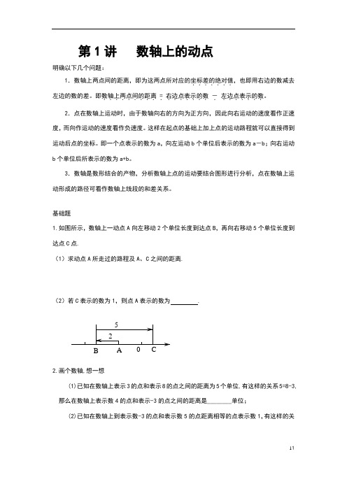 初一上_数轴动点专题整理