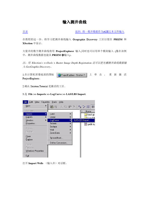 Discovery操作手册2第二章 输入人文建筑和井数据5