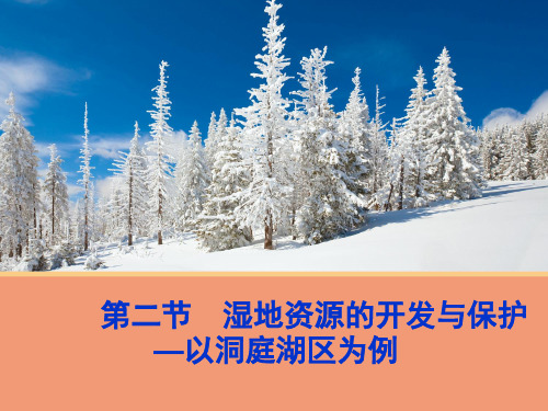 地理湿地资源的开发与保护以洞庭湖区为例课件湘教必修(1)