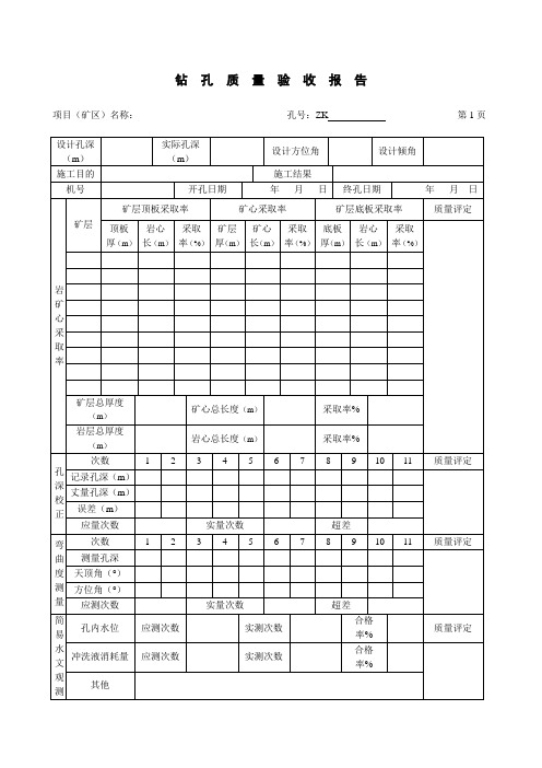 23-钻孔质量验收报告