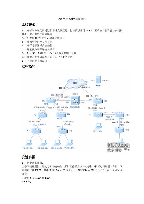 CCNP之OSPF实验案例