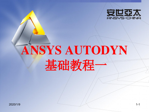 AUTODYN基础教程 PPT课件