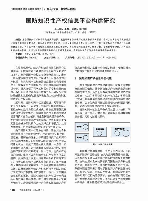 国防知识性产权信息平台构建研究