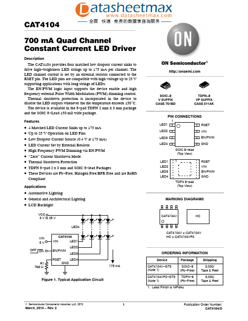 IC datasheet pdf-CAT4104 pdf,datasheet