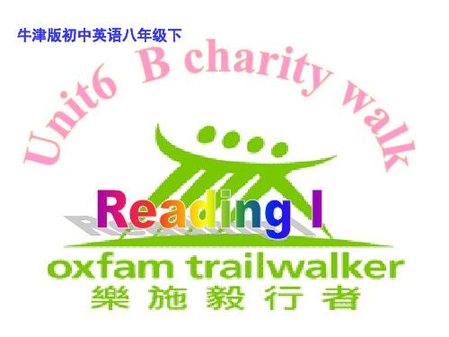 八年级英语下册 Unit6 A charity work READING I