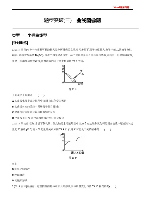 中考化学复习题型突破(03) 曲线图像题