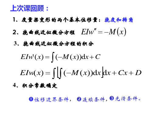 材料力学 梁位移