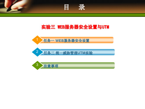 网络安全技术及应用实践教程课件实验3-4