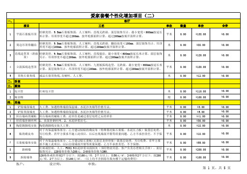 装修公司报价模板