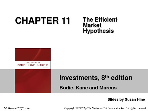 Investments by Zvi Bodie, Alex Kane, and Alan J. Marcus  Chap011