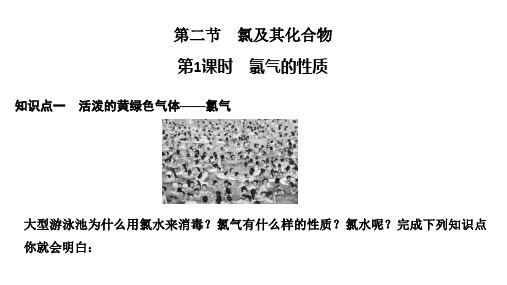 新人教版高一化学必修一第二节氯气的性质教学课件