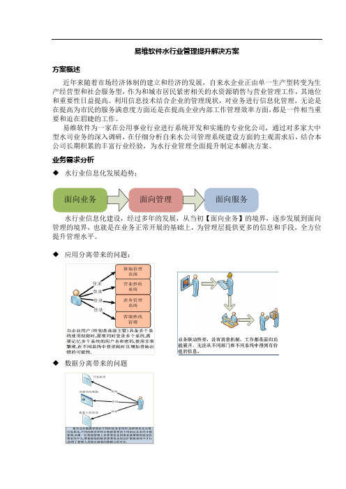 易维软件水行业管理提升解决方案