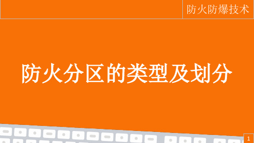 《防火防爆技术》课件——36-防火分区的类型及划分