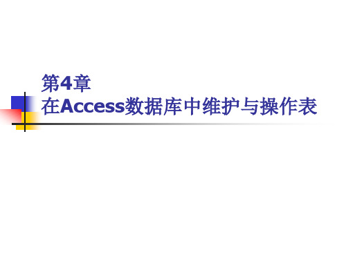 Access数据库技术实训教程4