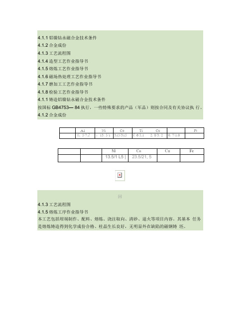 铝镍钴工艺流程[1]汇总