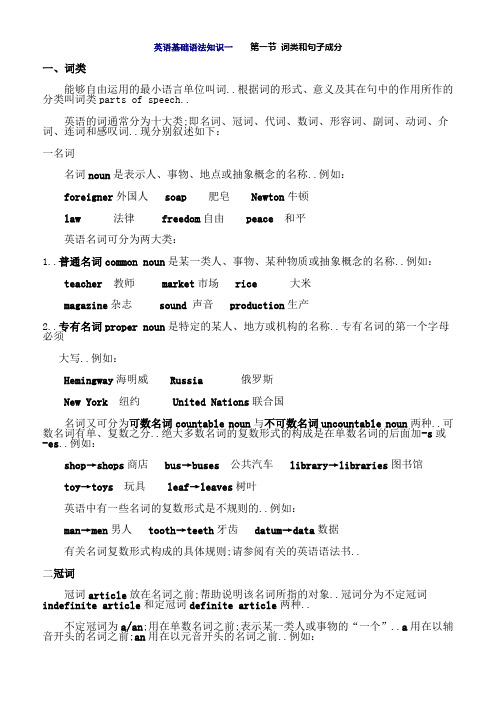 英语语法基础适合入门者