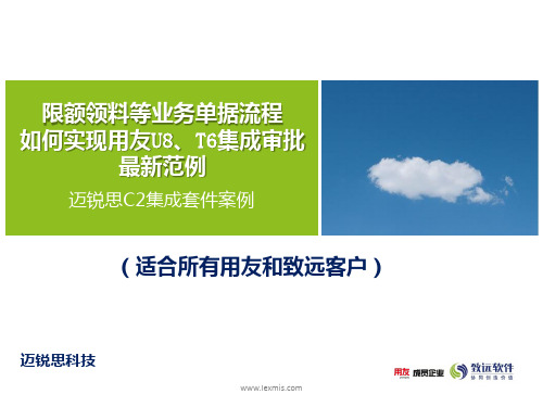 限额领料流程用友ERP-U8、T6最新范例