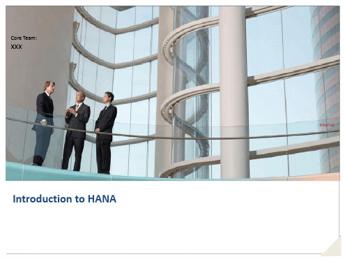 SAP HANA 介绍学习课件