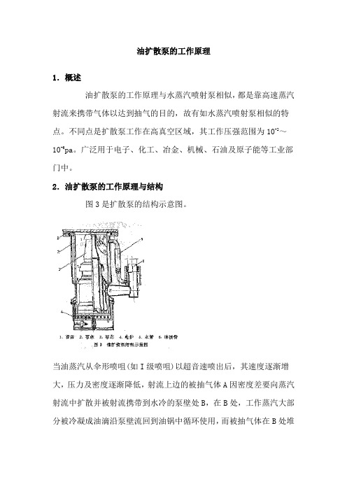 油扩散泵的工作原理