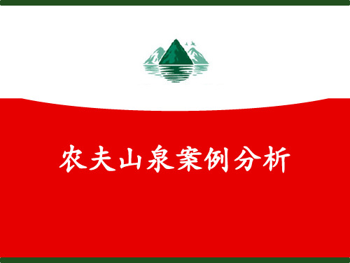 农夫山泉企业目标PPT