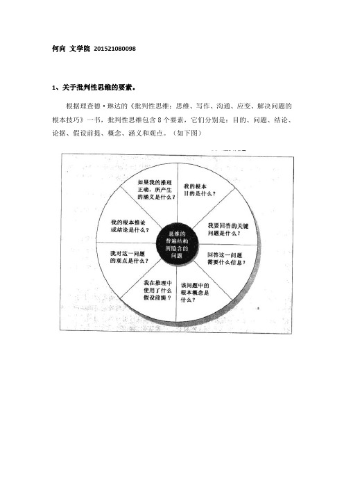 关于批判性思维的要素