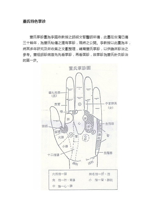 董氏特色掌诊