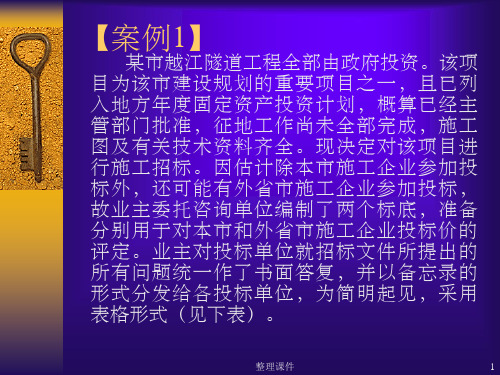 《招投标案例》PPT课件