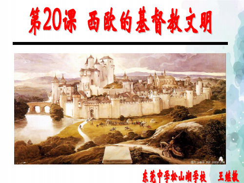 北师大版-历史-八下册-20 西欧的基督教文明