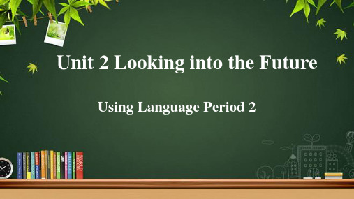 Unit 2 Using Language第2课时示范课教学课件【人教选必修1】