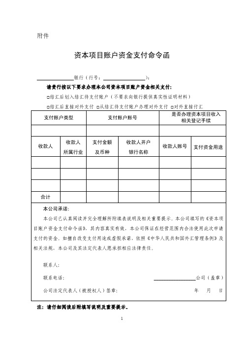 支付命令函