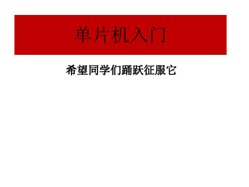 单片机入门(2).ppt