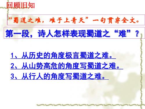 蜀道难 第二课时课件
