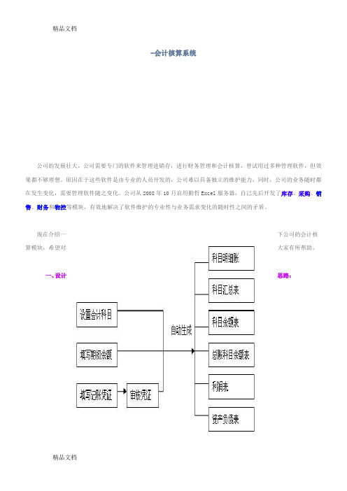 (整理)会计核算系统.