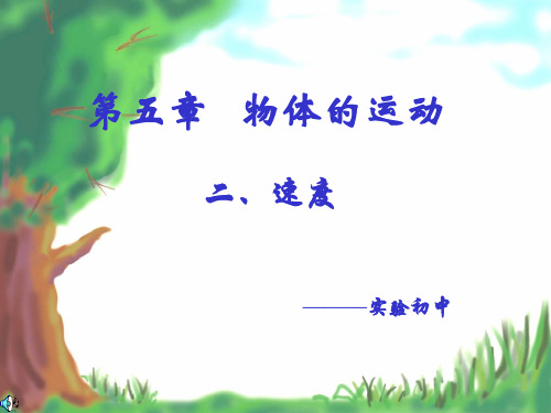 苏科版 5.2速度(共23张PPT)