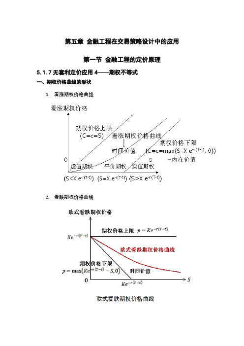 5.1.7无套利定价应用4--期权不等式讲义