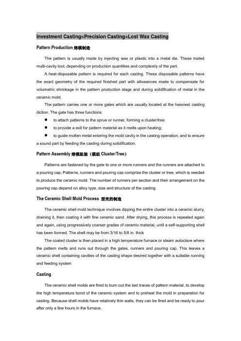 Investment_Casting_Process_Description