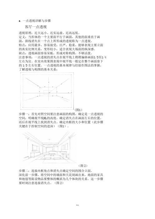 手绘一点透视详解与步骤