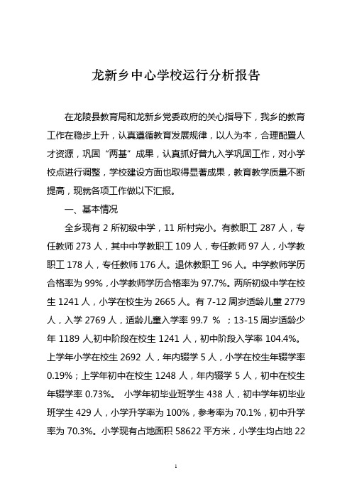 学校运行分析报告