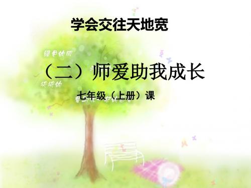 师爱助我成长ppt优秀课件