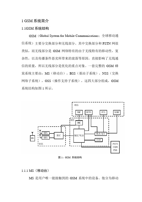 GSM系统简介及优化流程