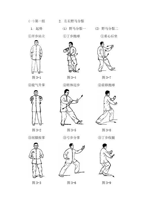 二十四式简化太极拳动作名称及图示