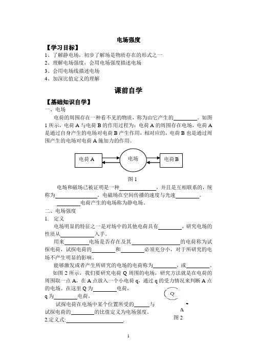 电场强度学案