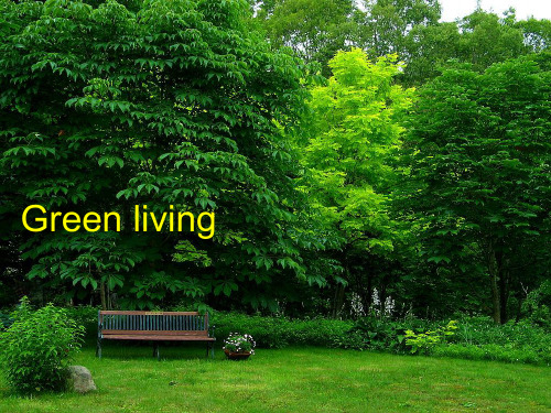 Green living PPT  绿色生活