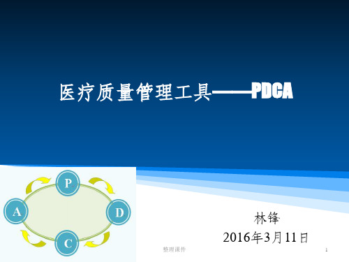 医疗质量管理工具pdca