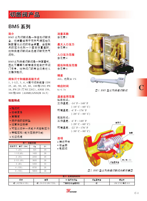 塔塔里尼BM5切断阀