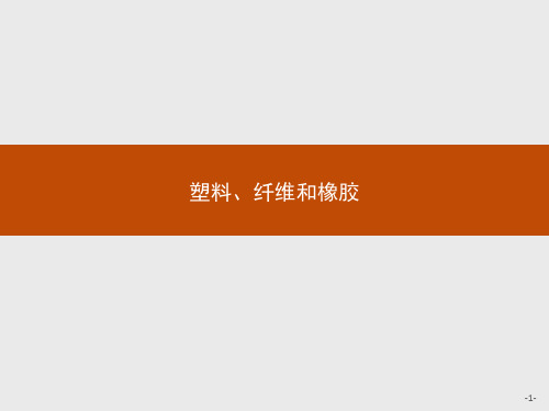 人教版高中化学选修1塑料、纤维和橡胶习题课件