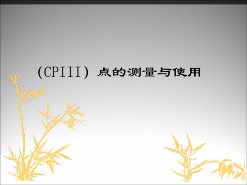 CPIII测量