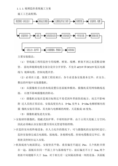 视频监控系统施工方案