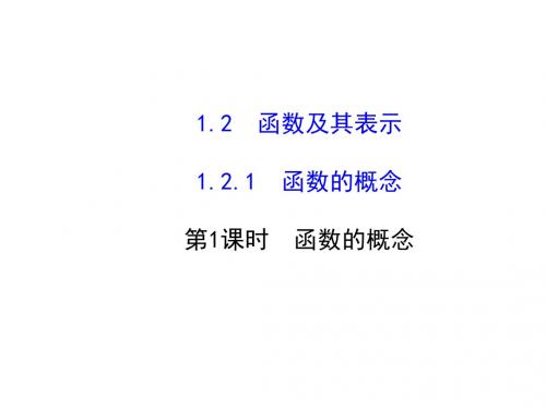 高中数学必修一(人教版 课件)_1-2函数及其表示 1-2-1-1 课件