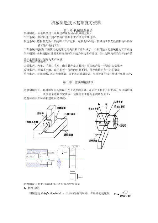 机械制造技术基础复习资料